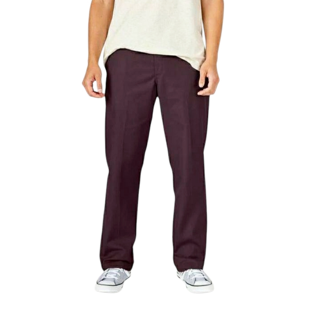 Dickies Skateboarding Mens Regular Fit Twill Pants Size 30x32 Maroon NWT